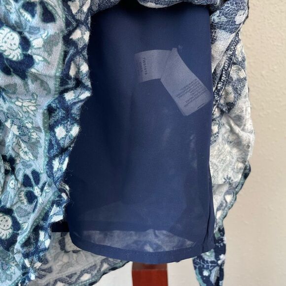 NWT Lucky Brand Blue Floral Dress Size M - Picture 6 of 8